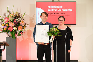 Dr. Martin Eichler und Jury-Mitglied Prof. Susanne Singer ©DirkBeichert